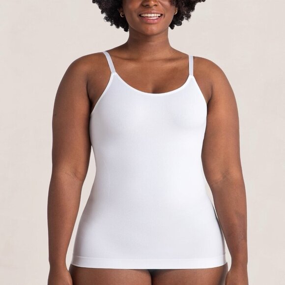 Shapermint All Day Every Day Scoop Neck Cami Sz Large White 62001 Smoothing Tank - Picture 5 of 11
